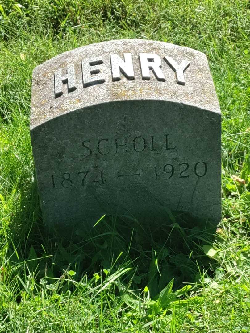 Henry Scholl's grave. Photo 3