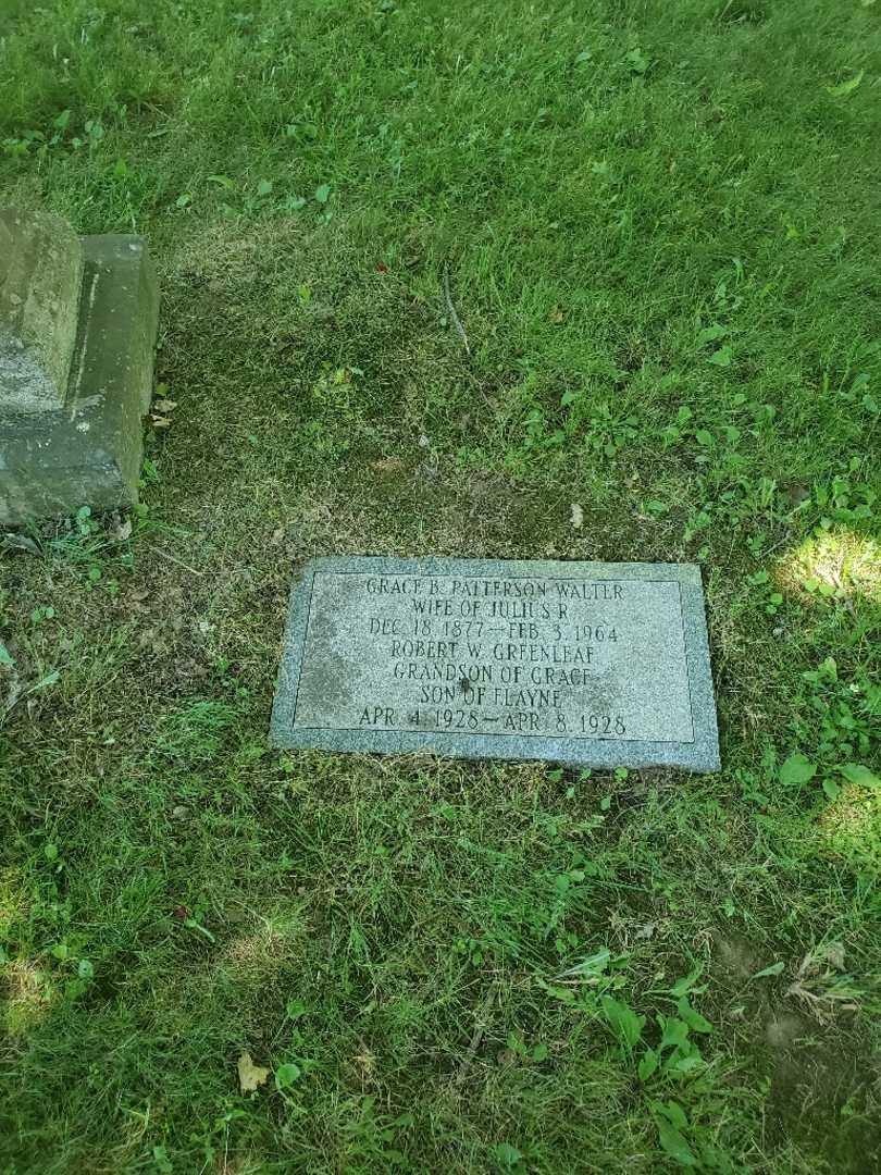 Grace B. Walter Patterson's grave. Photo 2