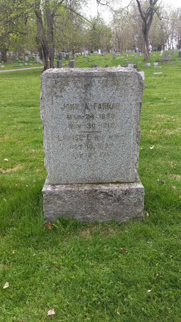 Louise E. Farrar's grave. Photo 3