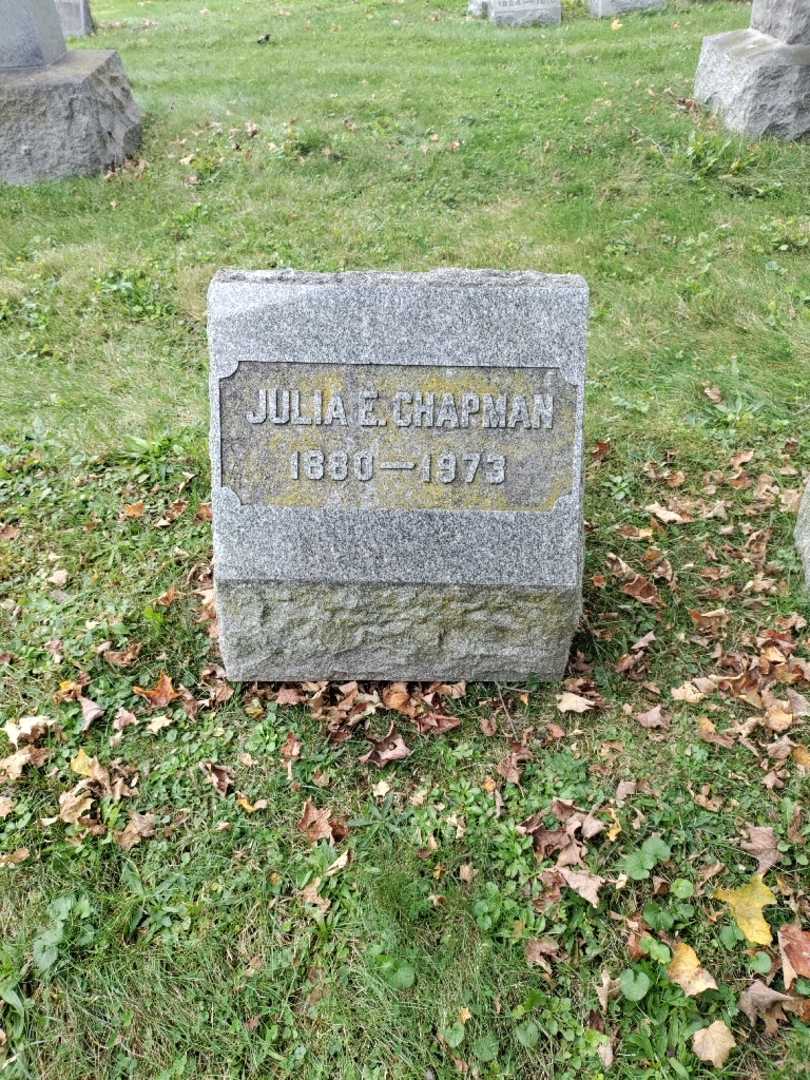 Julia E. Chapman's grave. Photo 4