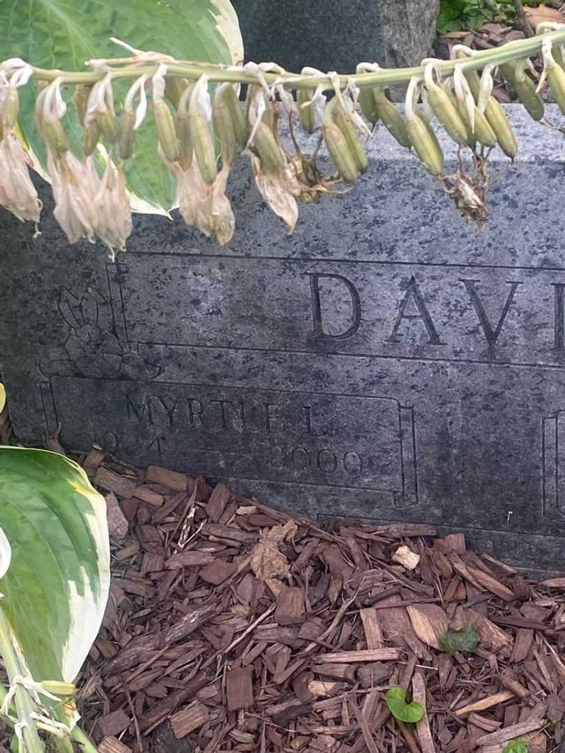 Myrtle L. Davis's grave. Photo 4