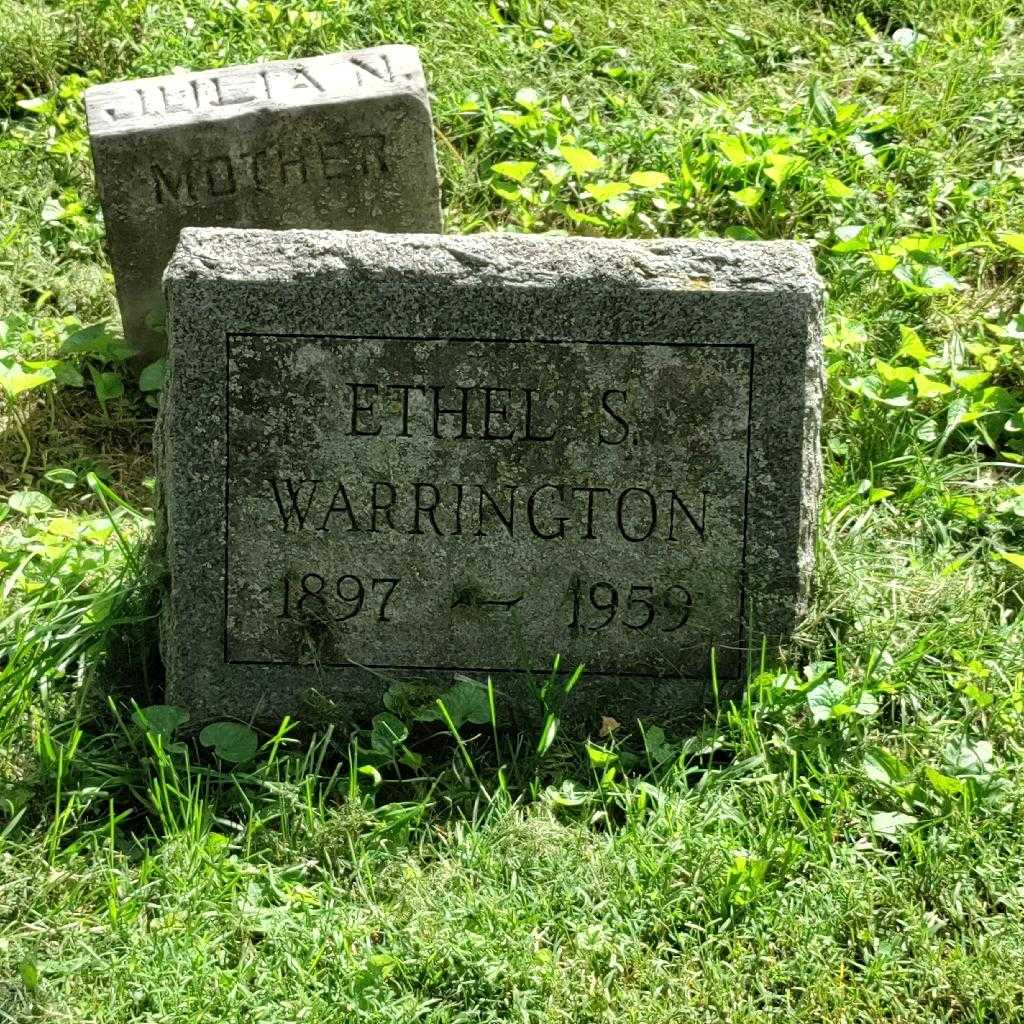 Ethel S. Warrington's grave. Photo 3