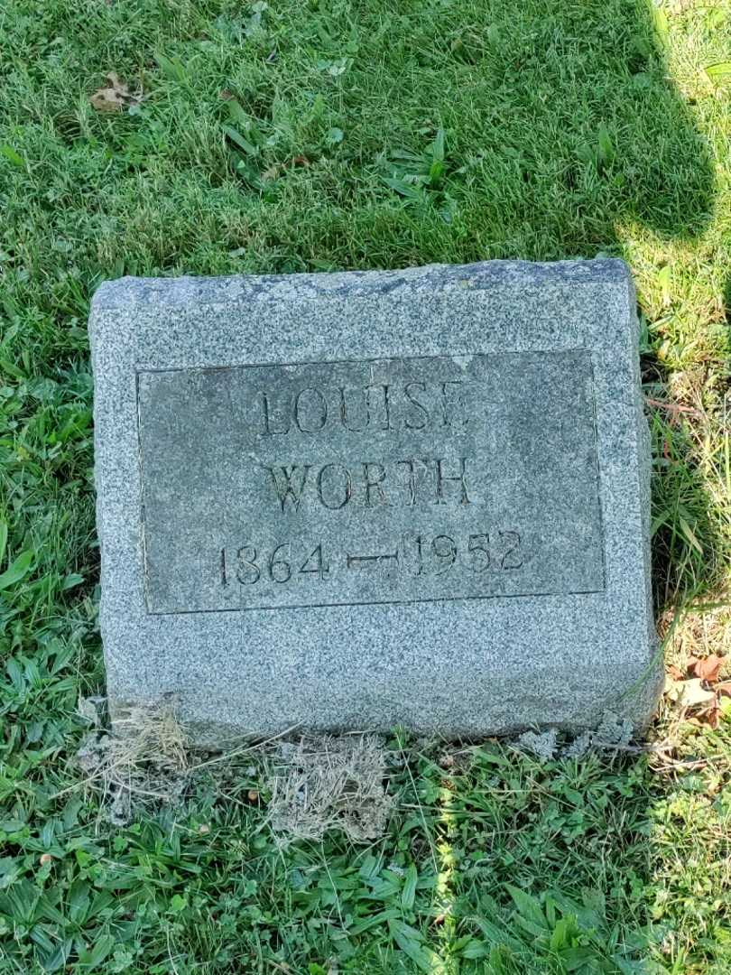 Louise Rumpf Worth's grave. Photo 3