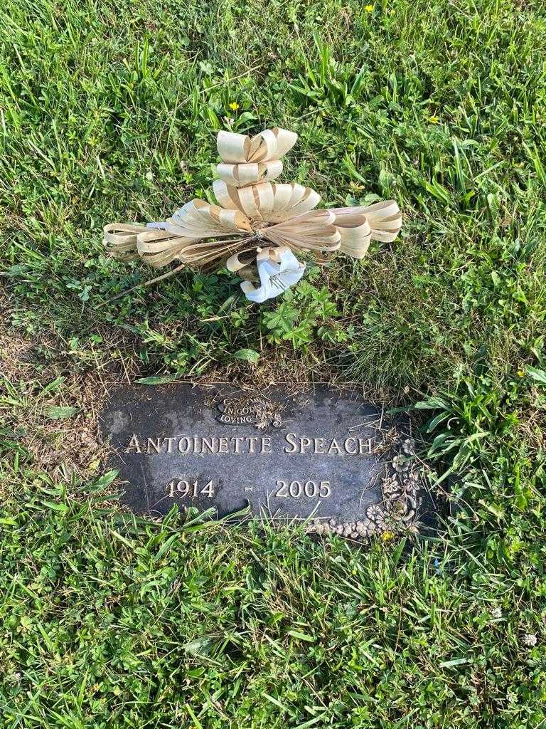 Antoinette Speach's grave. Photo 3