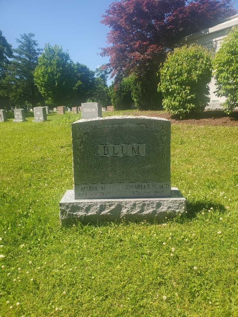 Doctor Charles N. Blum's grave. Photo 2