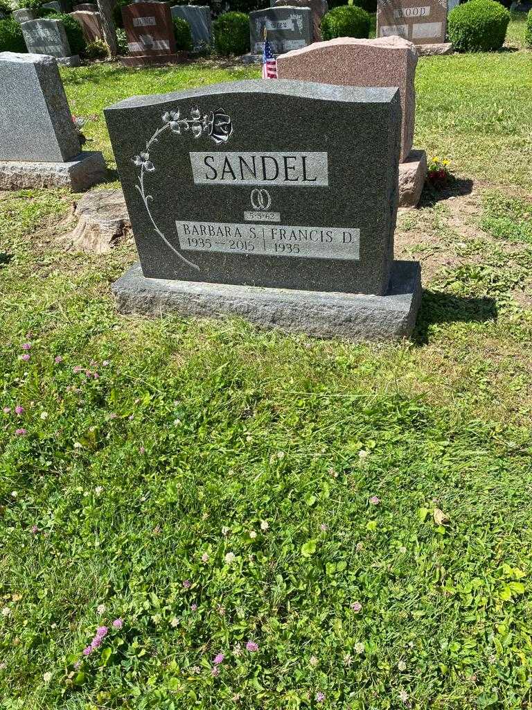 Barbara S. Sandel's grave. Photo 1