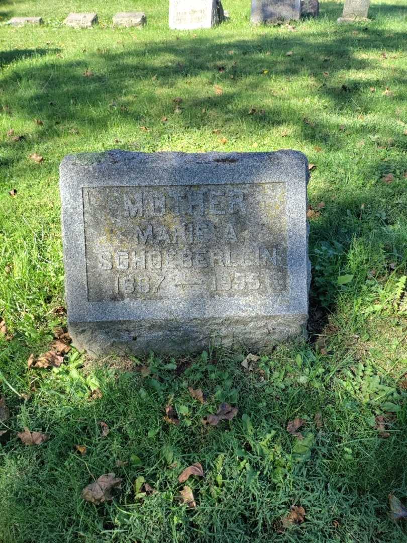 Marie A. Schoeberlein's grave. Photo 3