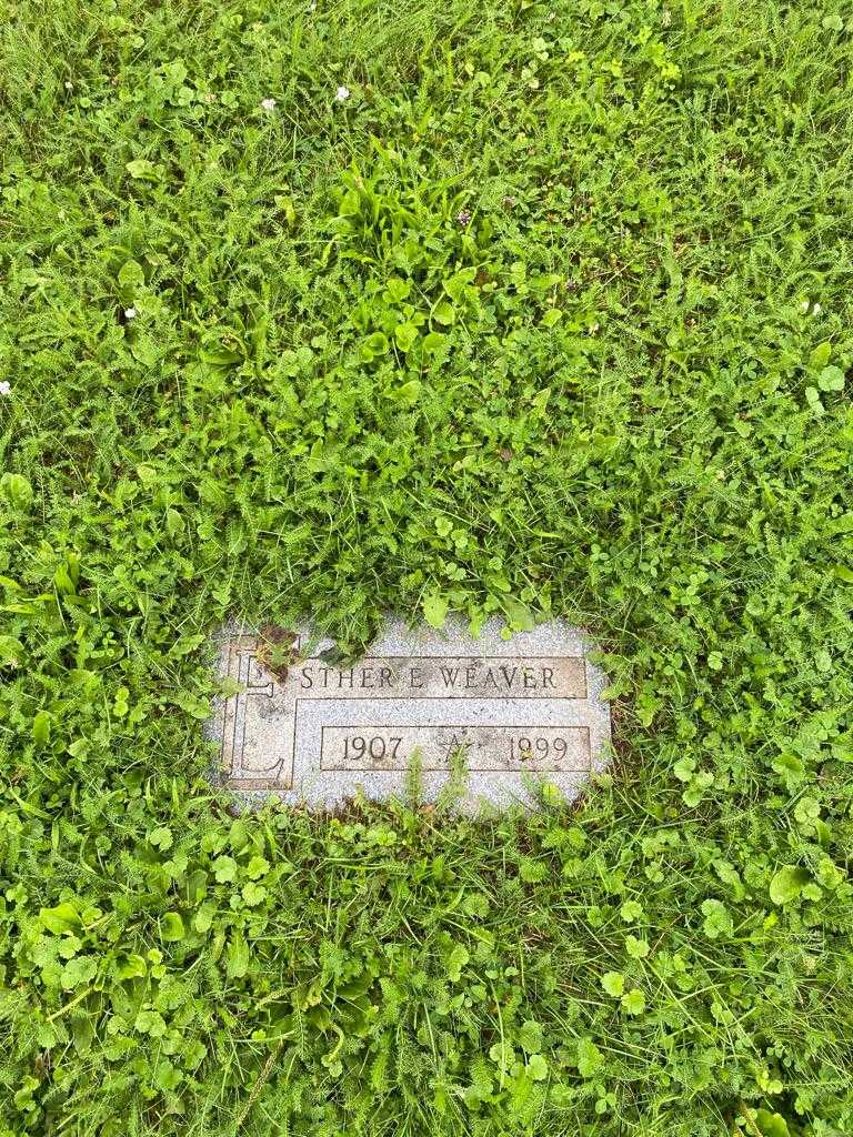 Esther E. Weaver's grave. Photo 1