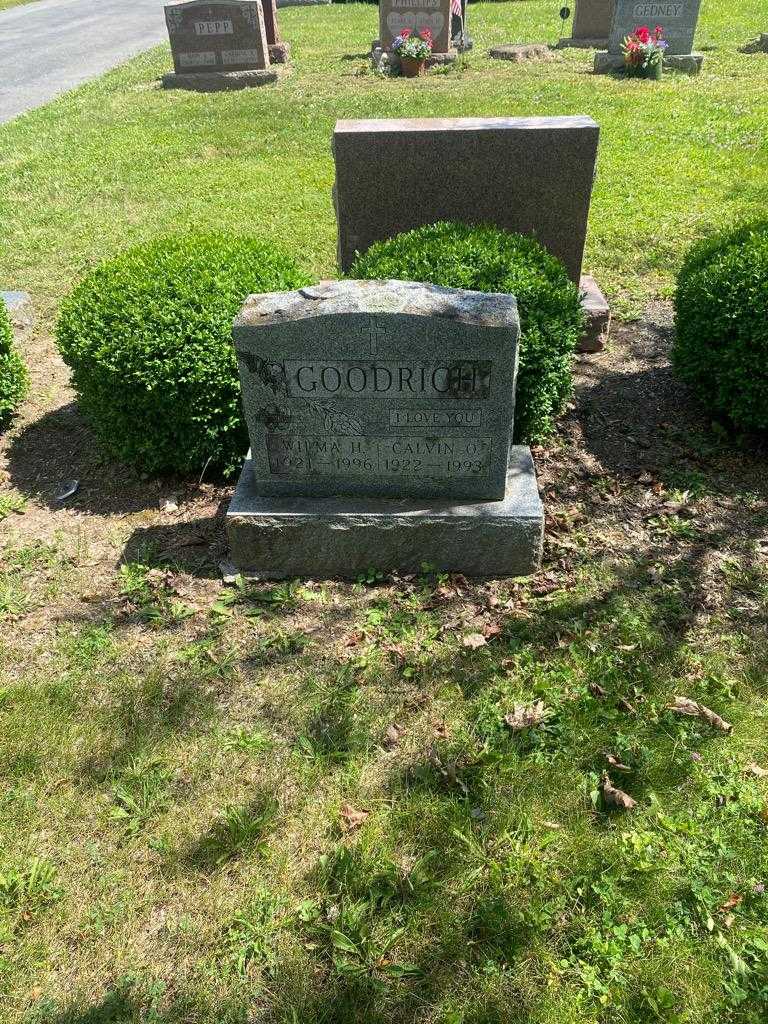 Calvin O. Goodrich's grave. Photo 2