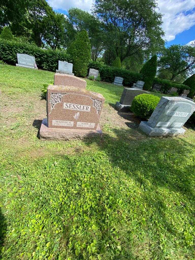 John E. Sessler's grave. Photo 1