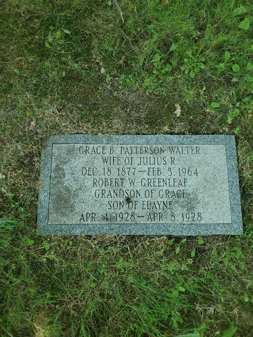 Grace B. Walter Patterson's grave. Photo 3