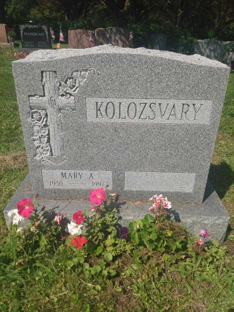 Mary A. Kolozsvary's grave. Photo 2