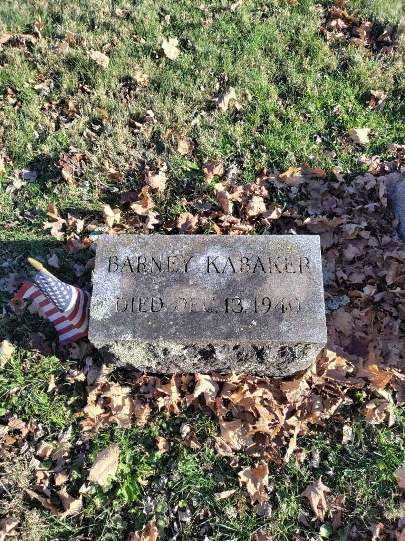 Barney Kabaker's grave. Photo 2