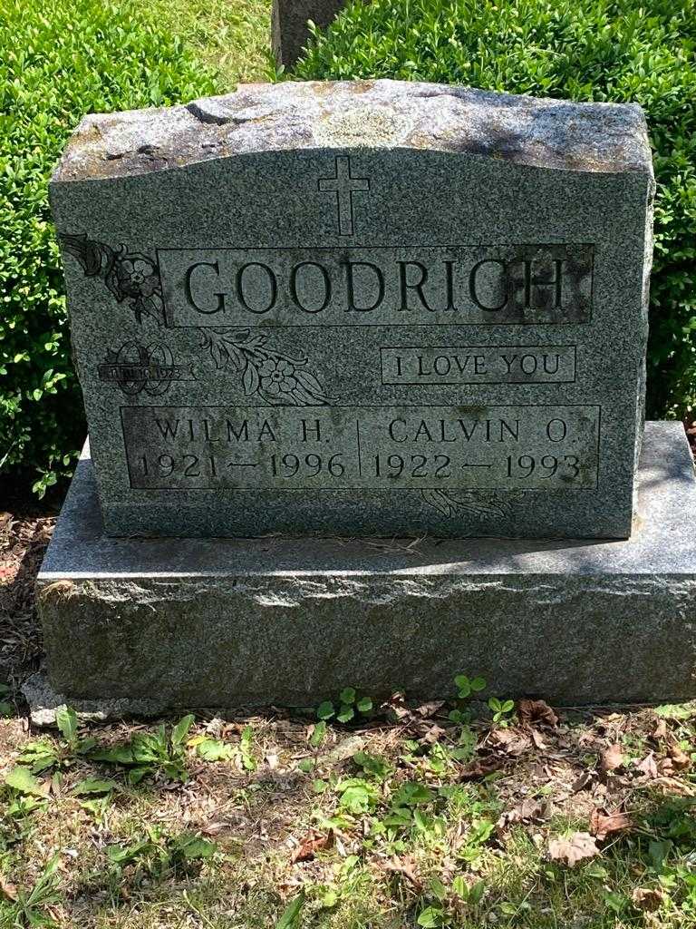 Calvin O. Goodrich's grave. Photo 3