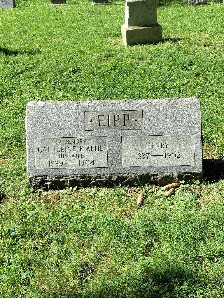 Catherine E. Kehl Eipp's grave. Photo 3
