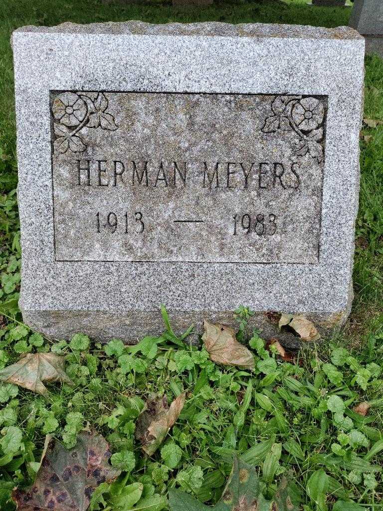 Herman Meyers's grave. Photo 3
