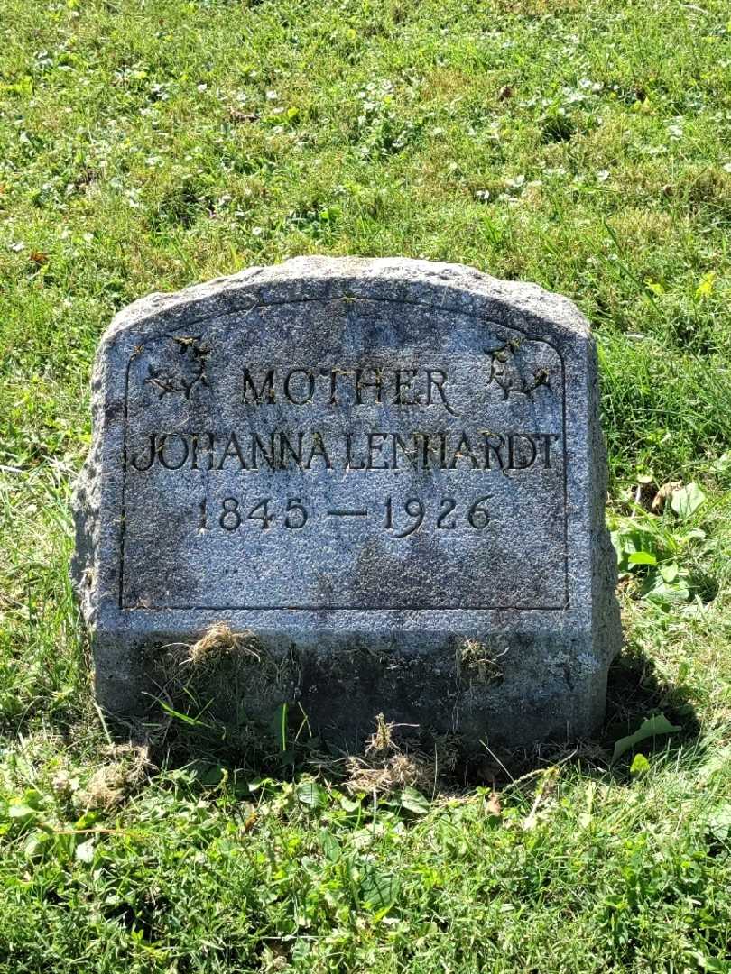 Johanna Lenhardt's grave. Photo 3