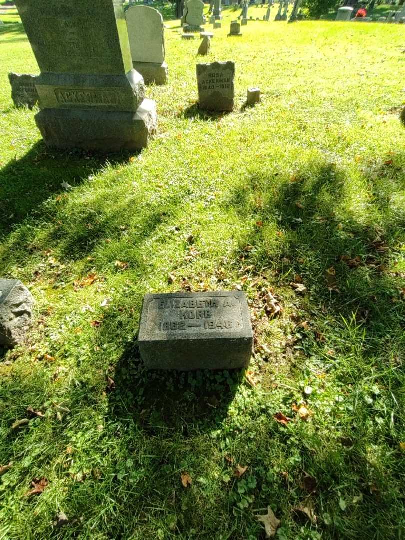 Elizabeth A. Korb's grave. Photo 1