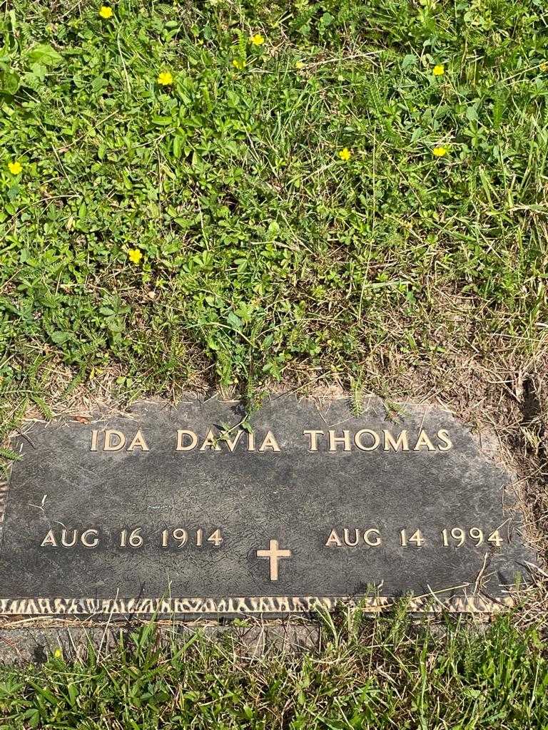 Ida Davia Thomas's grave. Photo 3