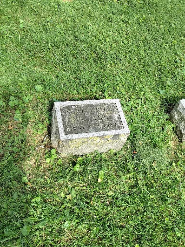 Mary G. Selmar Ross's grave. Photo 2