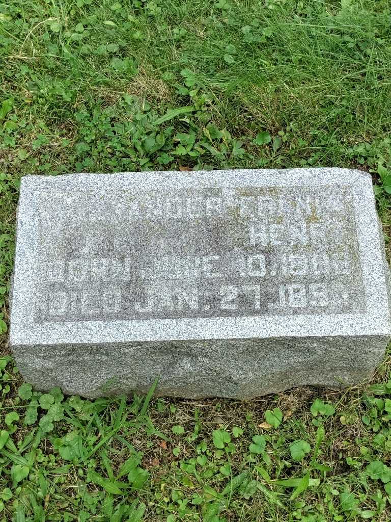 Alexander Frank Henry's grave. Photo 3