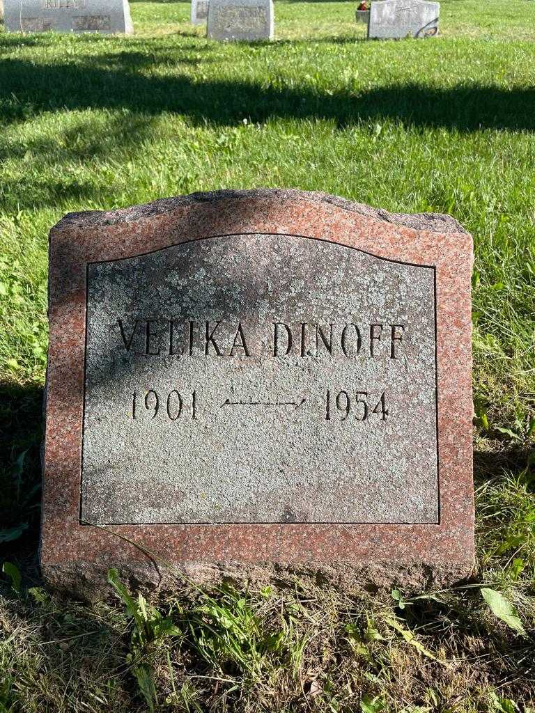 Velika Dinoff's grave. Photo 3