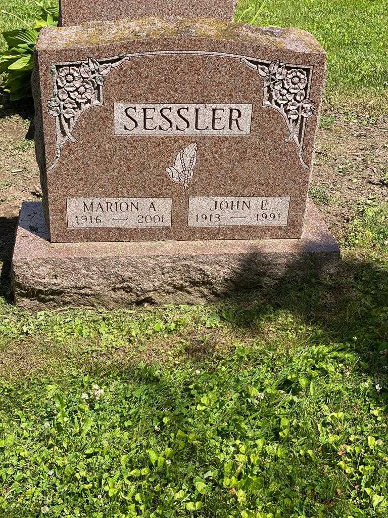 John E. Sessler's grave. Photo 3