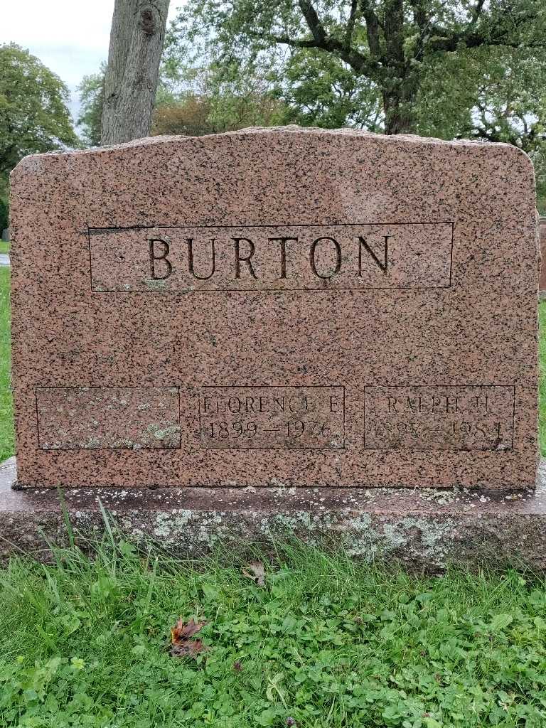 Florence E. Burton's grave. Photo 2