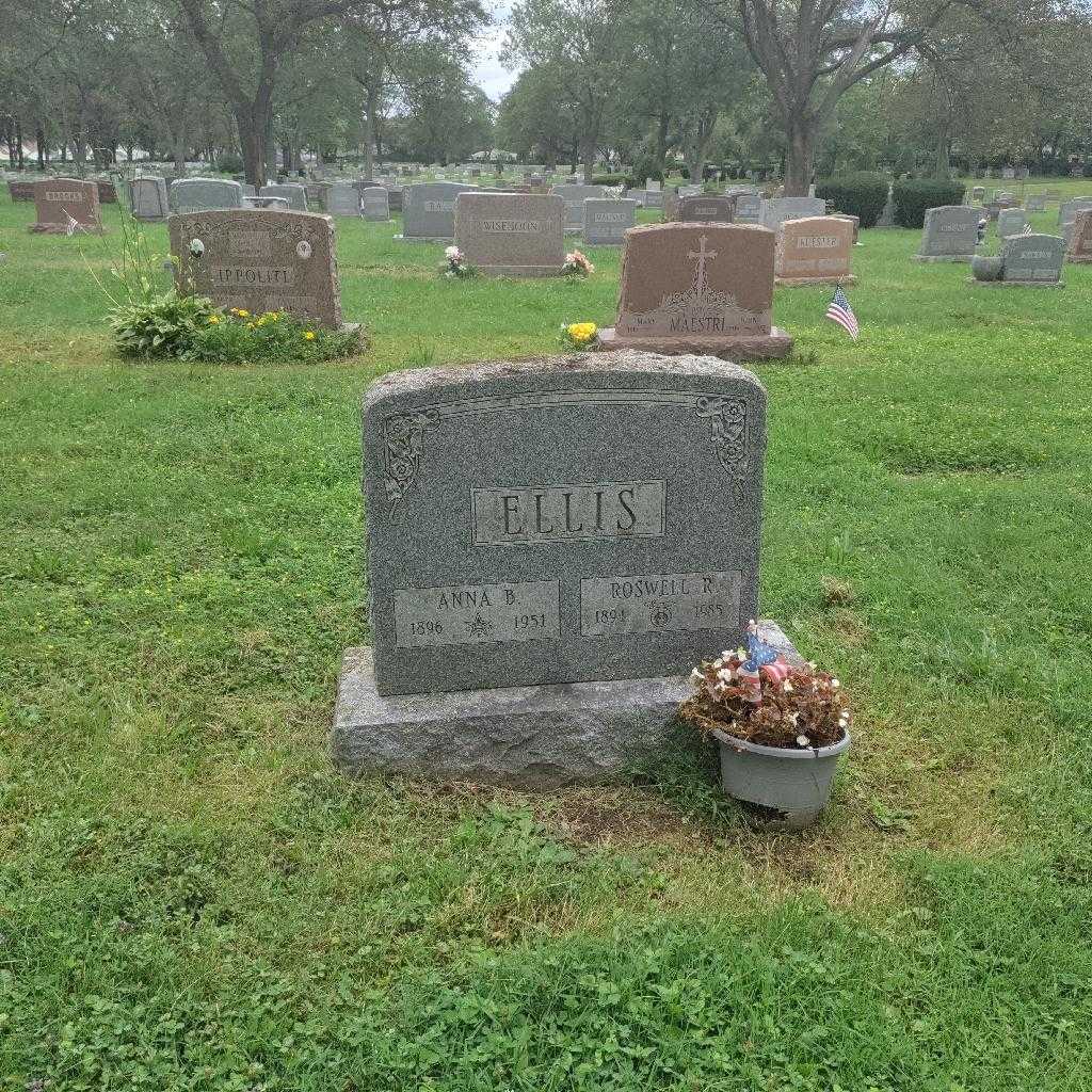 Anna B. Ellis's grave. Photo 1