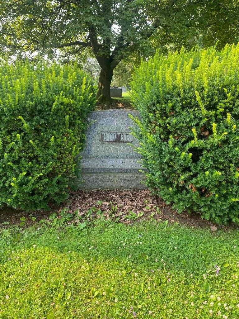 Margaret A. Beebe's grave. Photo 1