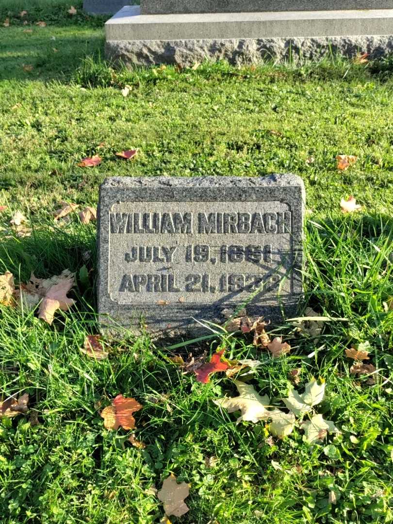 William Mirbach's grave. Photo 2