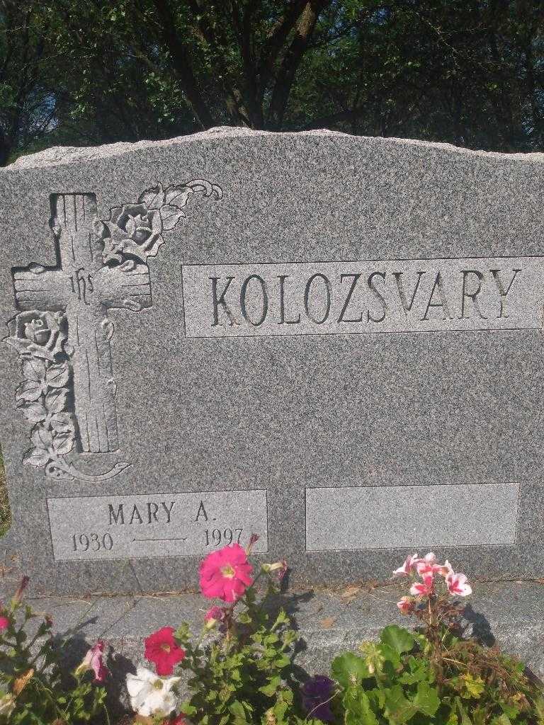 Mary A. Kolozsvary's grave. Photo 3
