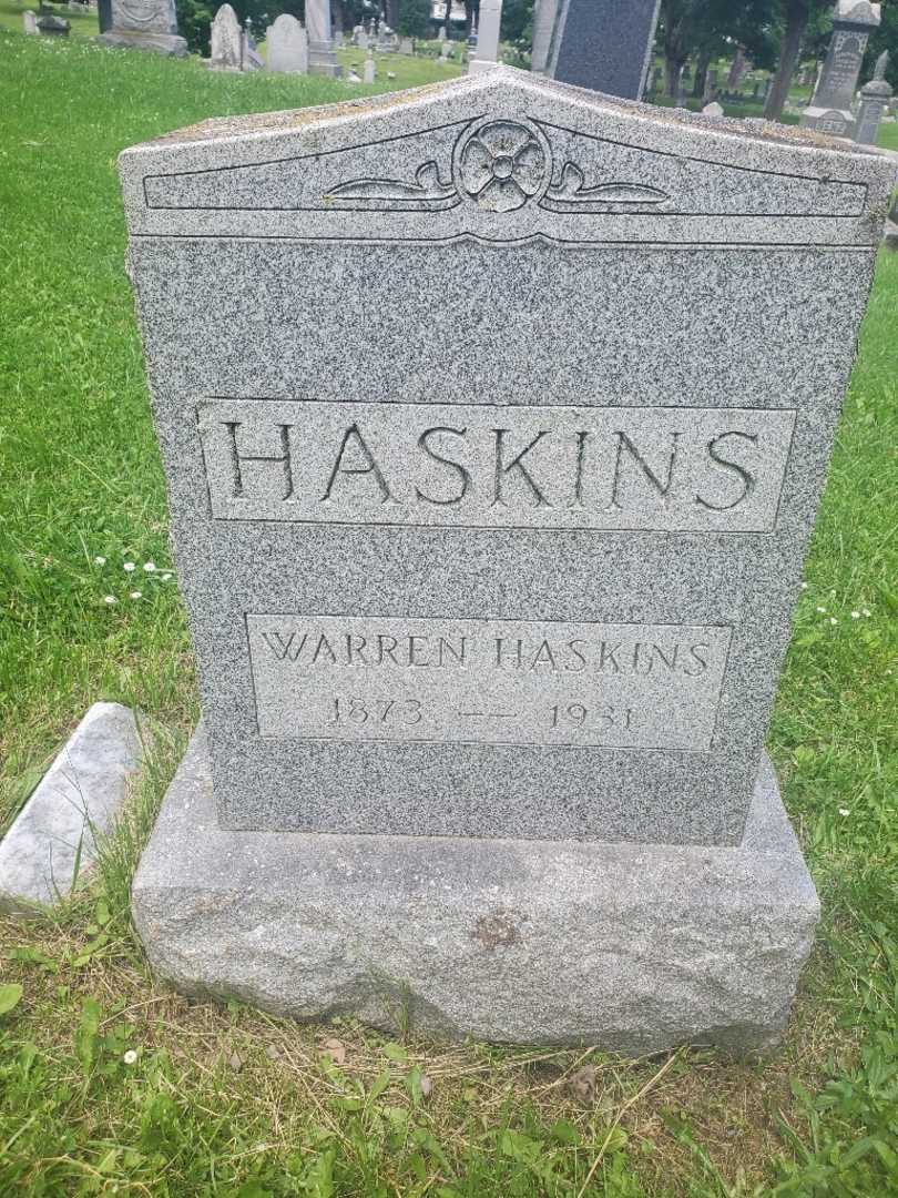 Warren Haskins's grave. Photo 3