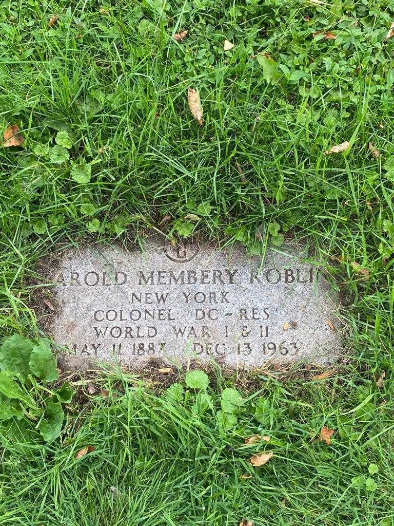 Harold Membery Roblin's grave. Photo 4