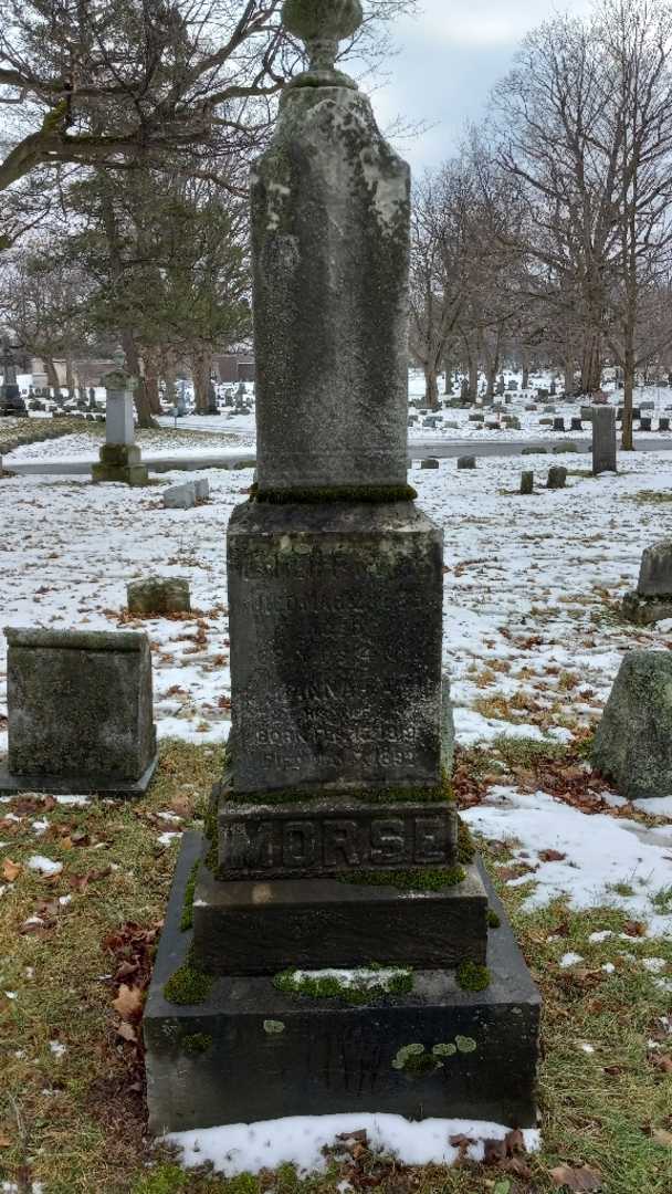 Hannah A. Morse's grave. Photo 3