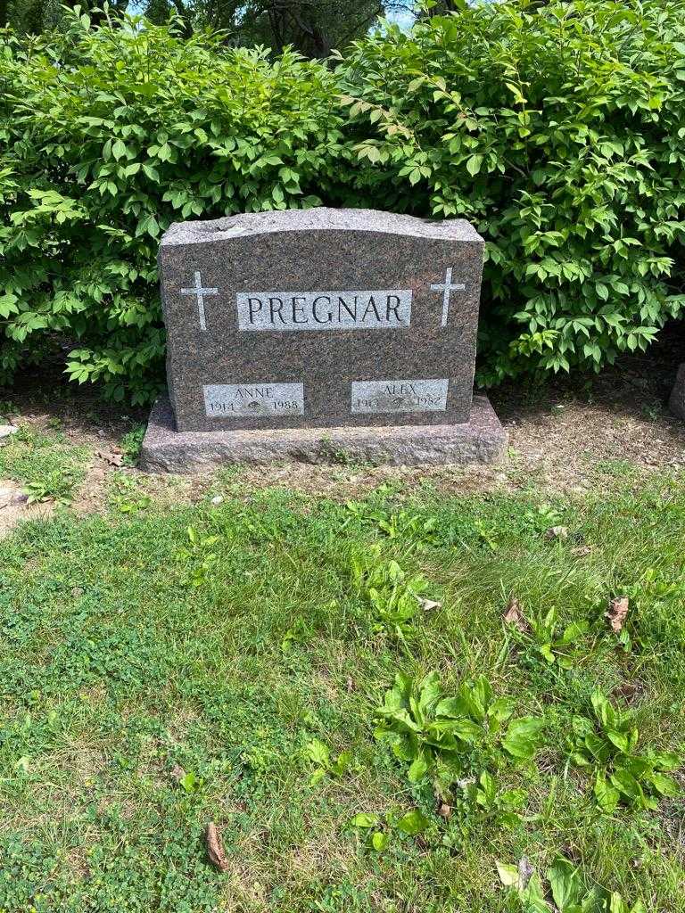 Anne Pregnar's grave. Photo 2