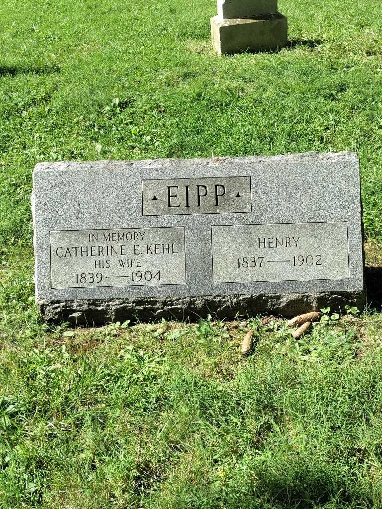 Catherine E. Kehl Eipp's grave. Photo 4