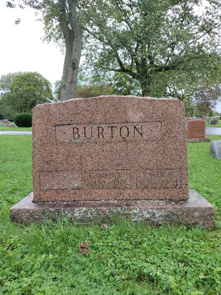 Florence E. Burton's grave. Photo 3