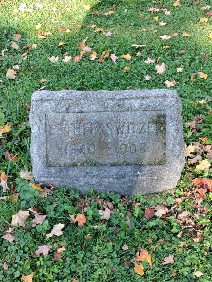 Esther J. Switzer's grave. Photo 2