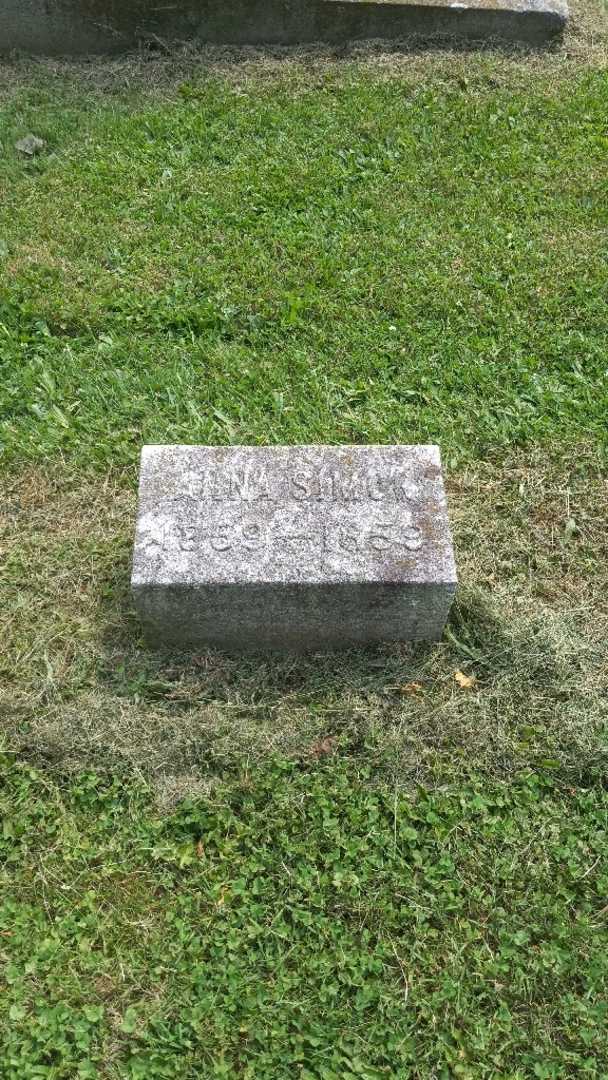 Anna Simon's grave. Photo 2