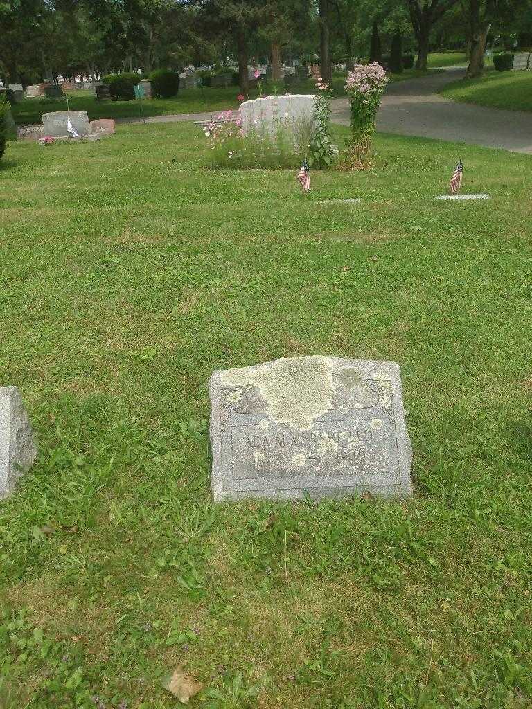 Ada M. Marshfield's grave. Photo 1