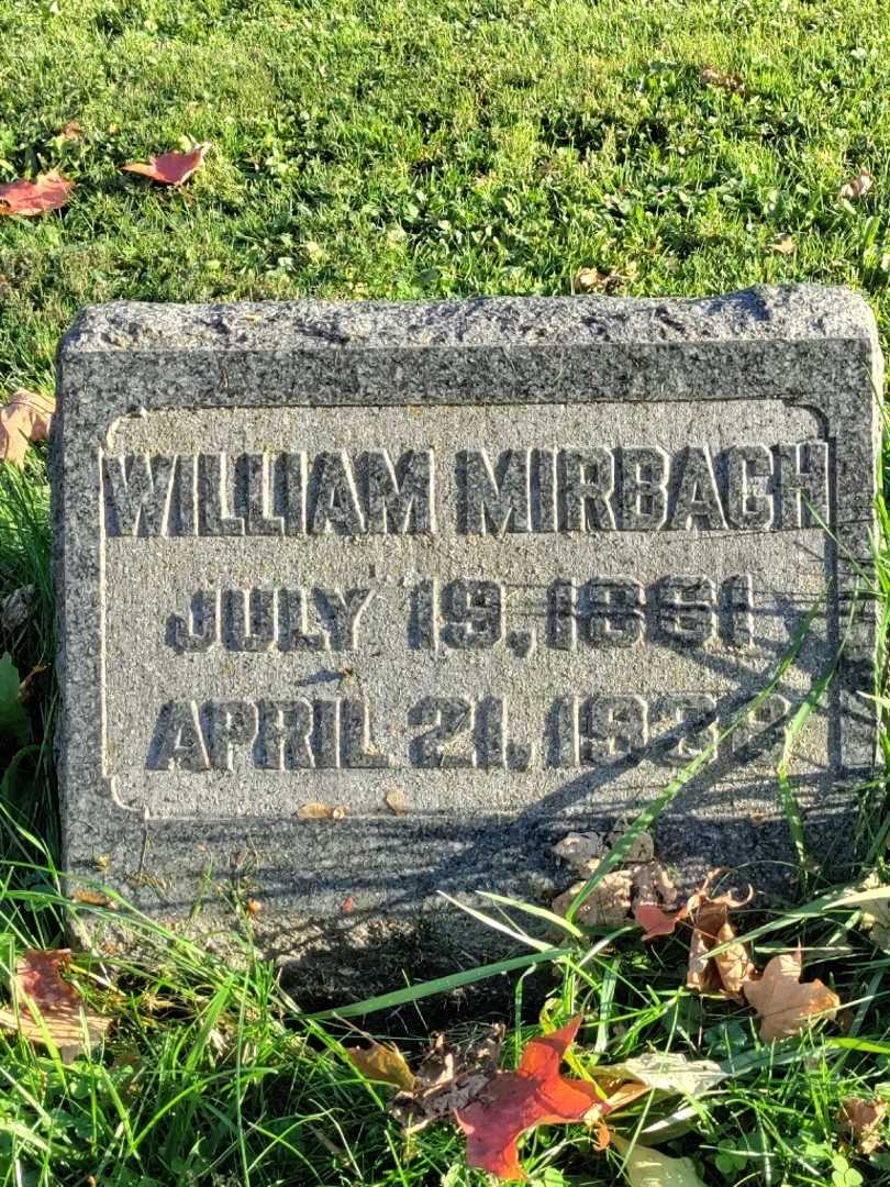 William Mirbach's grave. Photo 3