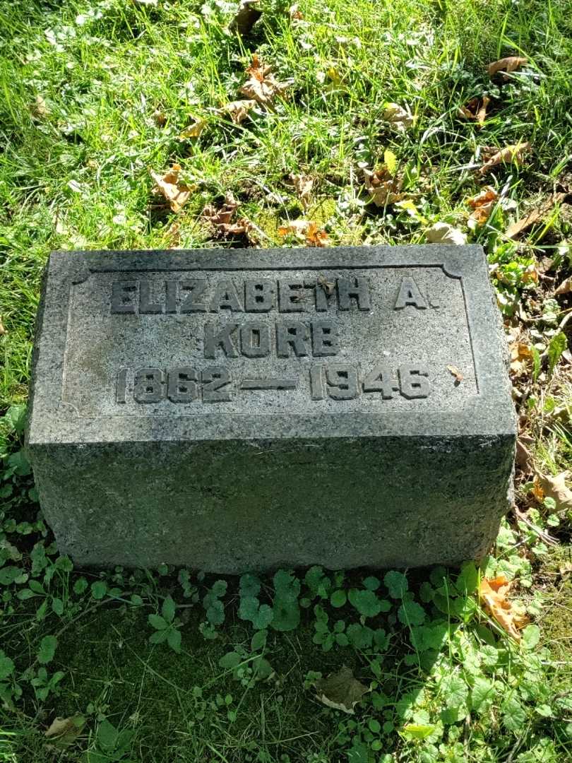 Elizabeth A. Korb's grave. Photo 3