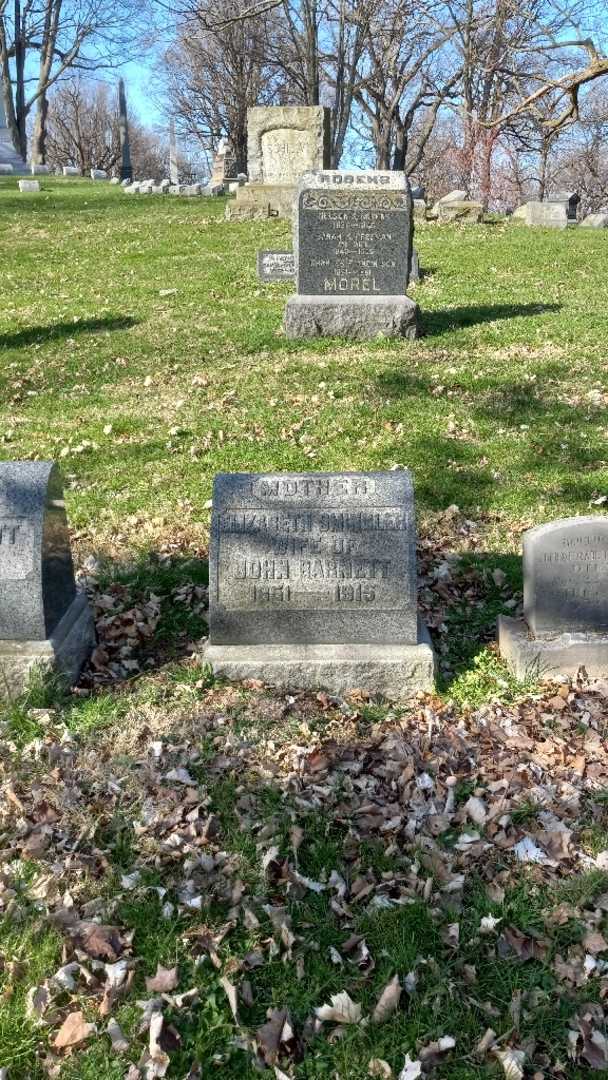 Elizabeth D. Smingler Barnett's grave. Photo 2