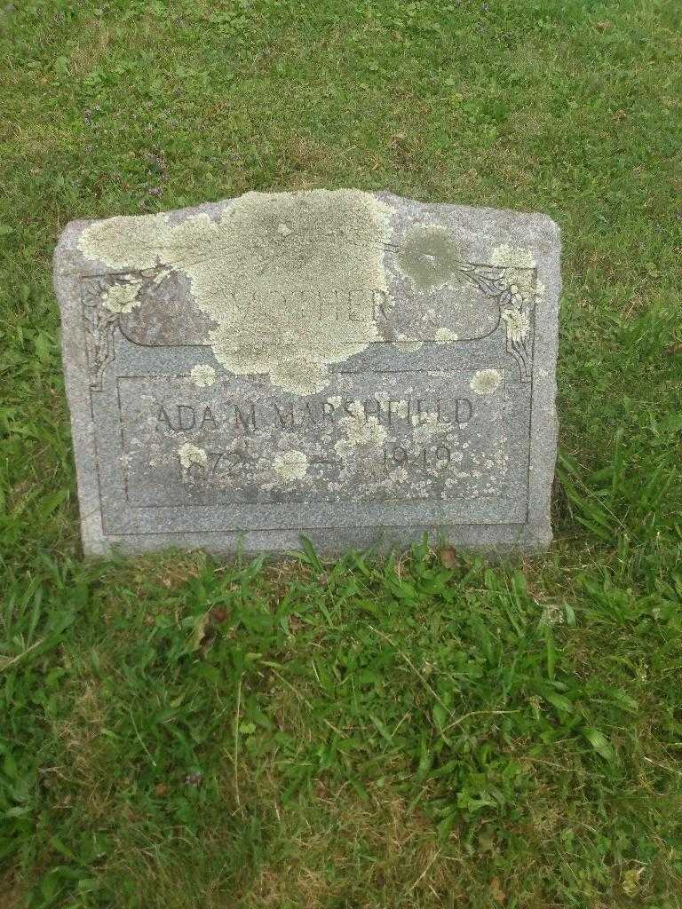 Ada M. Marshfield's grave. Photo 2