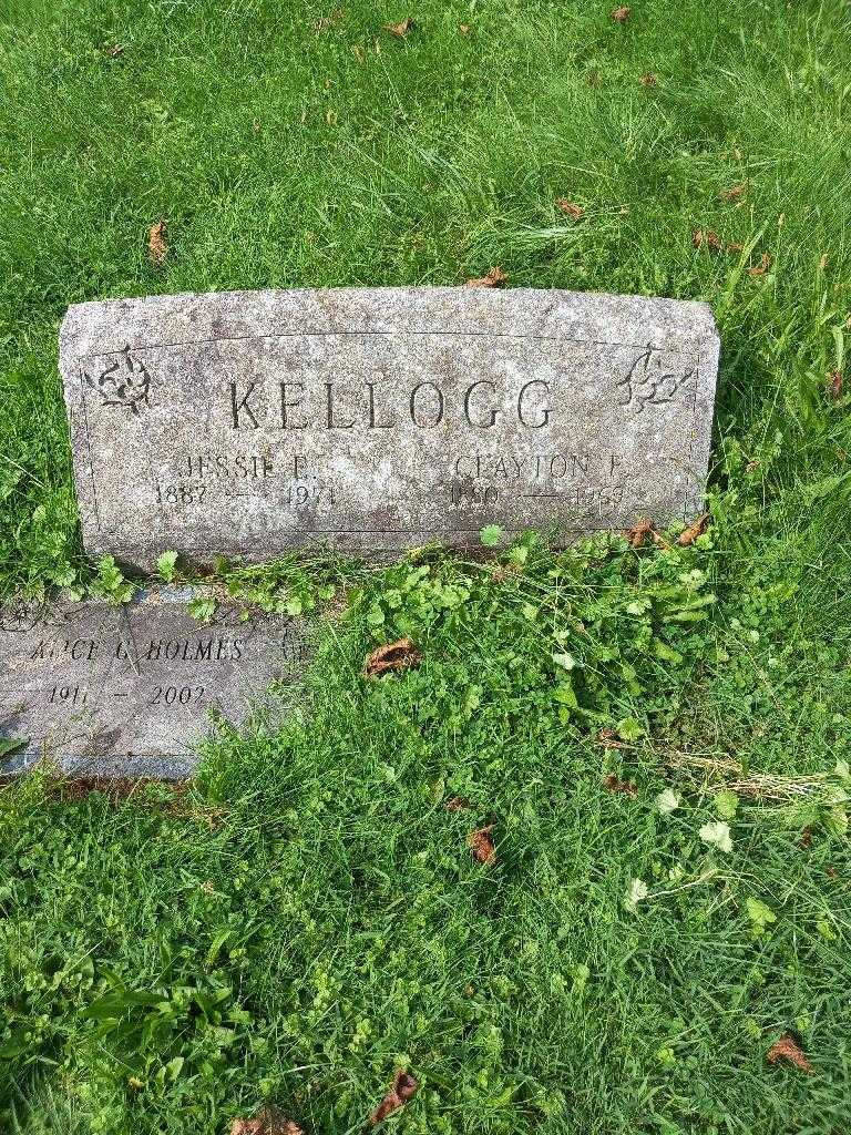 Clayton F. Kellogg's grave. Photo 2