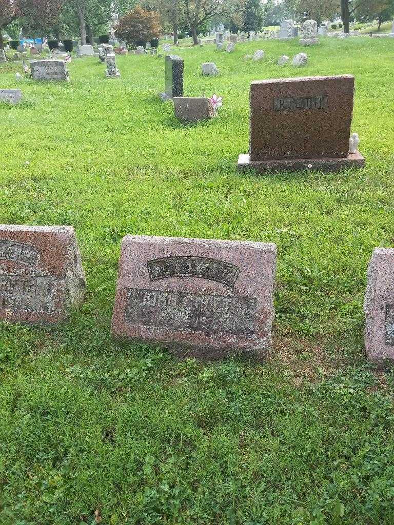 John G. Rieth's grave. Photo 1