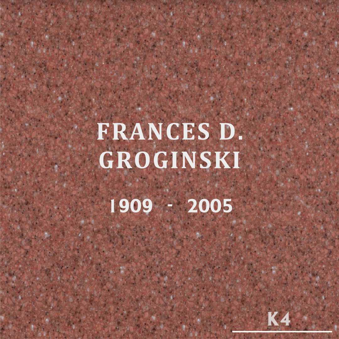 Frances D. Groginski's grave