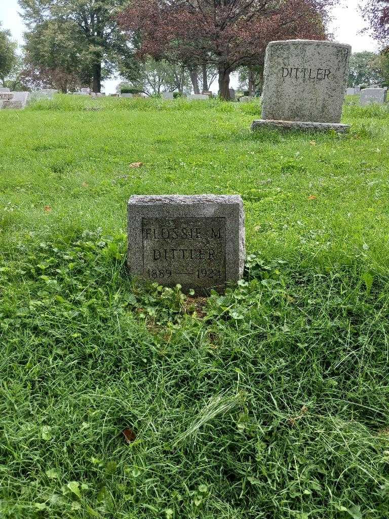 Florence M. "Flossie" Dittler's grave. Photo 1