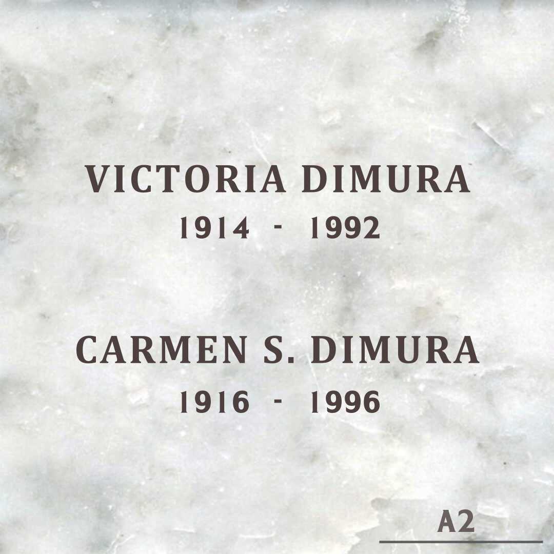 Victoria Dimura's grave